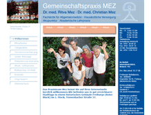 Tablet Screenshot of praxis-mez.de